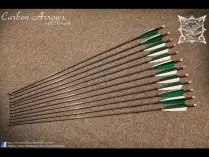Carbon V nock arrows