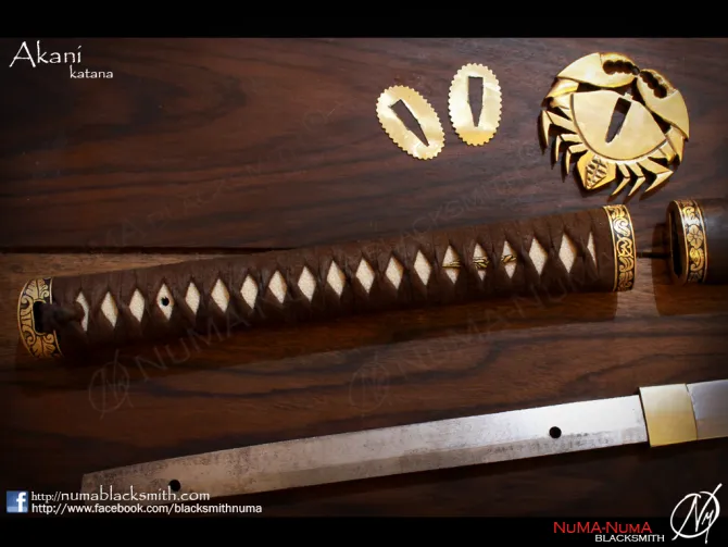 Japanese weapon Akani katana 3 dasar_akani2015