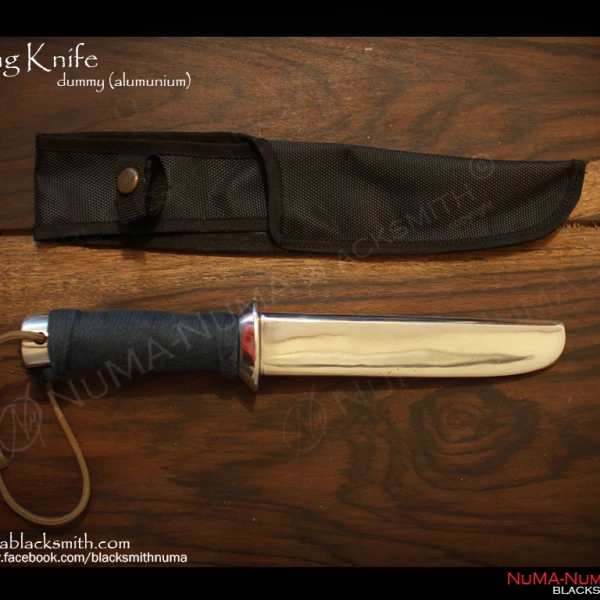 Training Item dummy knife alumunium 1 dasar_opisau_dummy