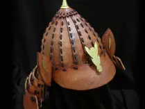 Leather Kabuto Helmet