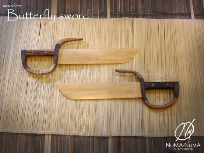 Wood Weapon wooden butterfly sword 1 sdc10295