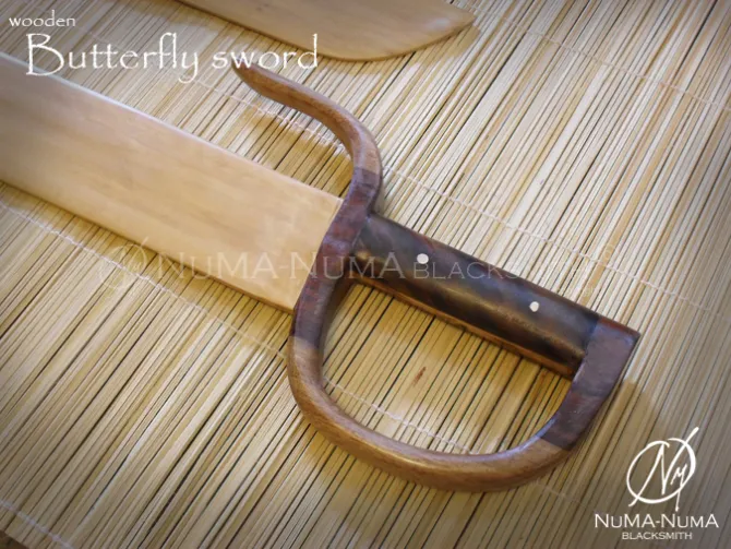 Wood Weapon wooden butterfly sword 2 sdc10296