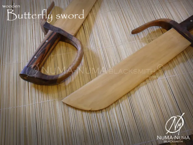 Wood Weapon wooden butterfly sword 3 sdc10297